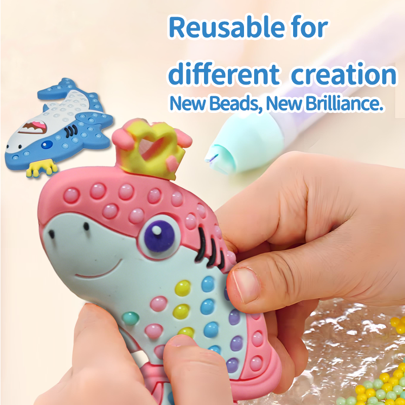 DIY Bead's Pen  BiuBiu Shark Family