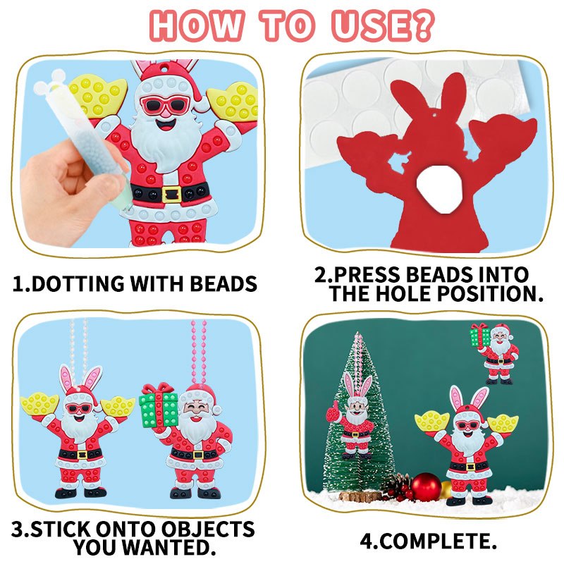 DIY Bead's Pen  Fortune Santa