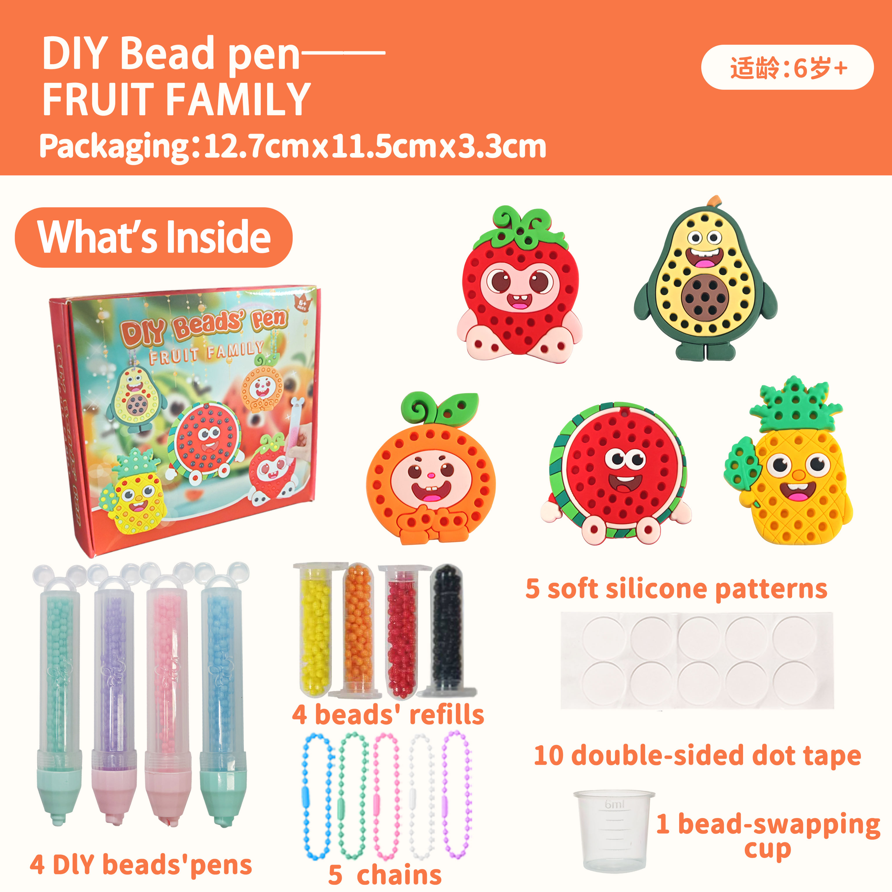DIY Bead's Pen  Fruit Family
