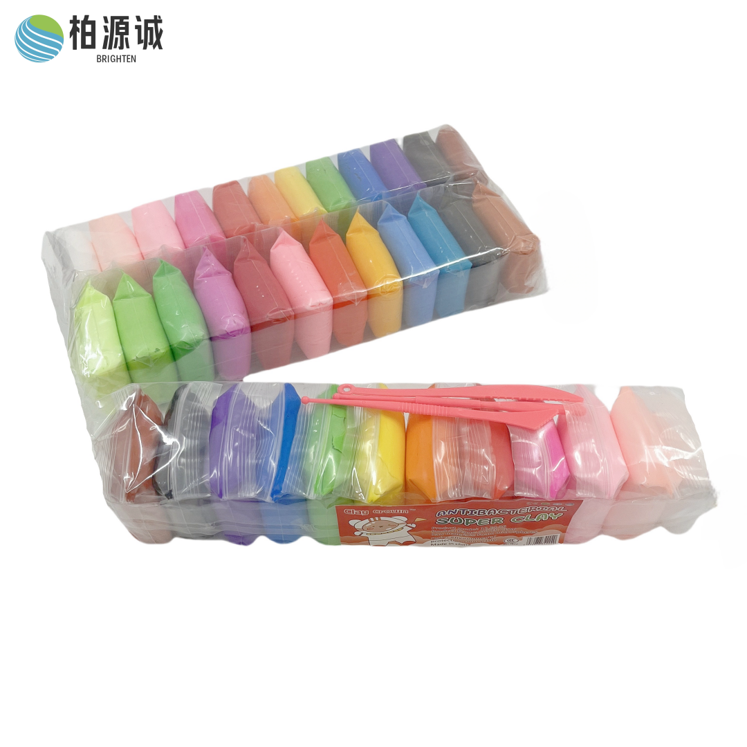 ​柏源诚热卖超轻粘土儿童安全无毒橡皮泥塑型手工艺创意雕塑入门玩具套装