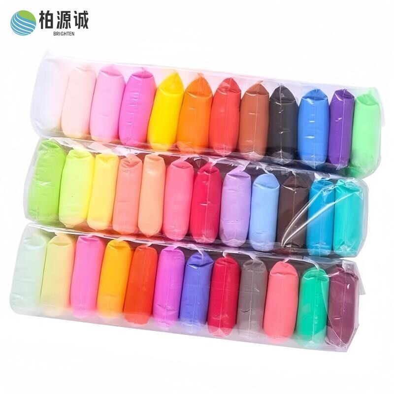 柏源诚DIY彩泥玩具轻质超轻粘土幼儿园学生专用无毒彩色手工制作儿童太空玩具