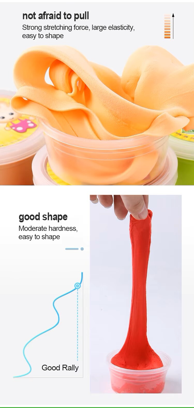 36色超轻无性别软玩偶风干聚合物粘土黏液套装为学生