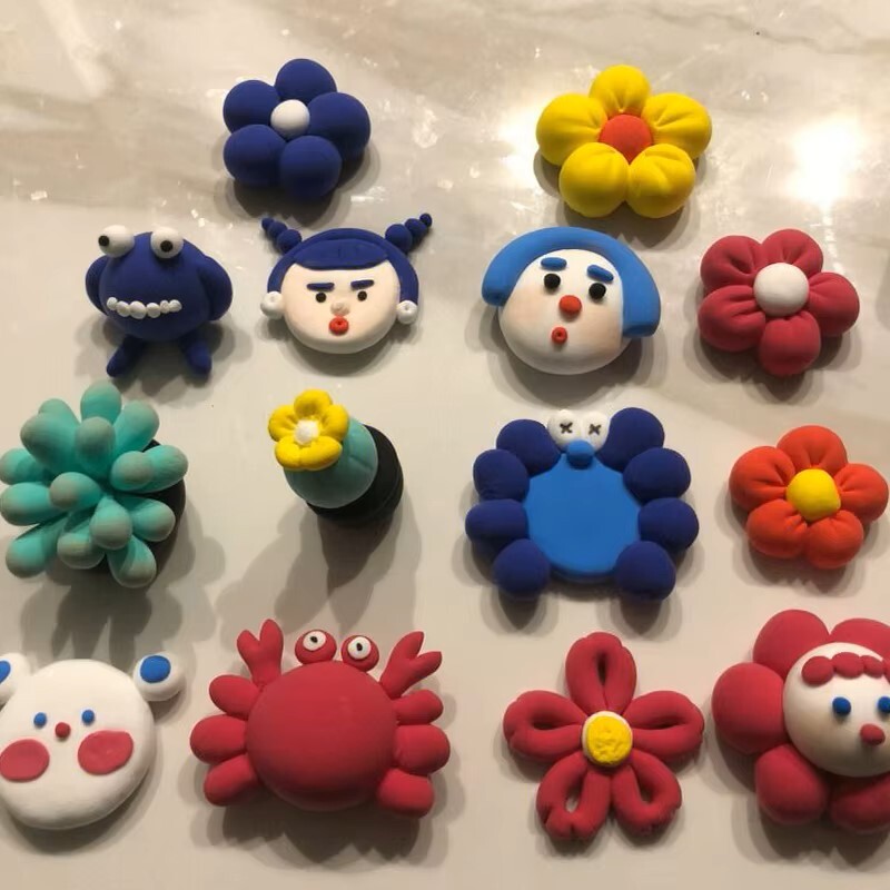 36色超轻无性别软玩偶风干聚合物粘土黏液套装为学生