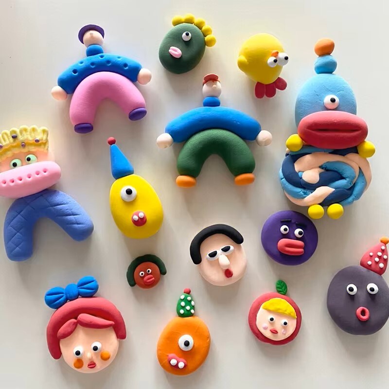 36色超轻无性别软玩偶风干聚合物粘土黏液套装为学生