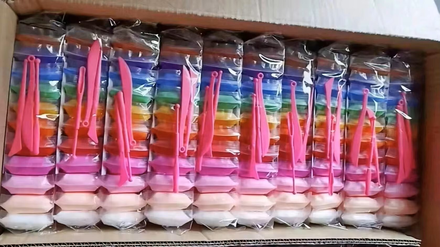 12色橡皮泥儿童教育疯狂玩具免费聚合物空气干软粘土为孩子