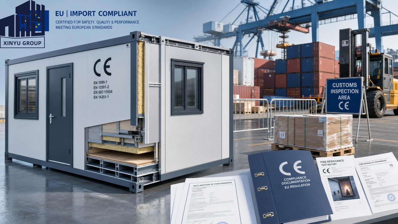 EU Fire Rule Takes Effect for Container House Imports