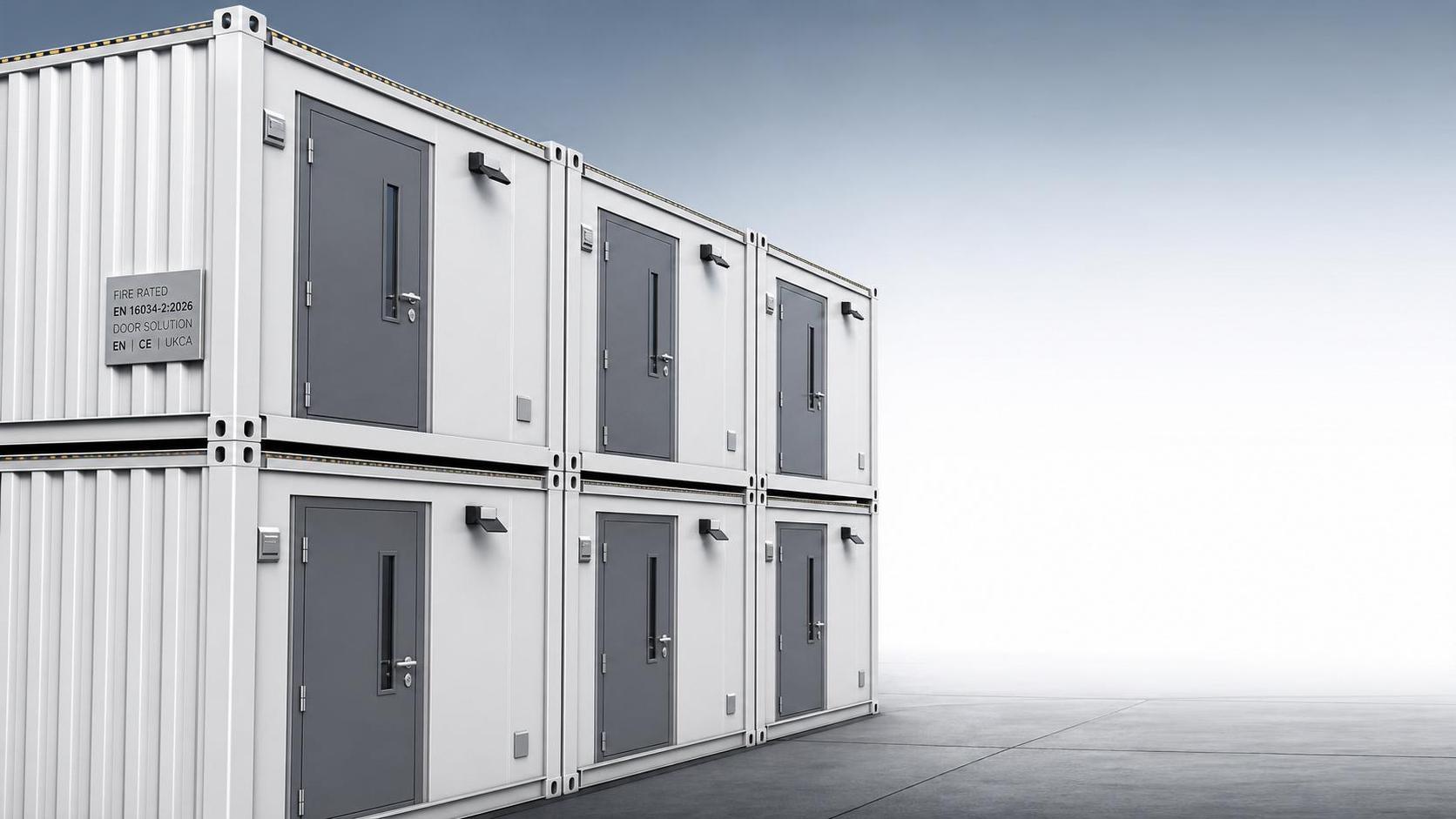 EN 16034-2:2026 in Force for Fire Doors in Container Units