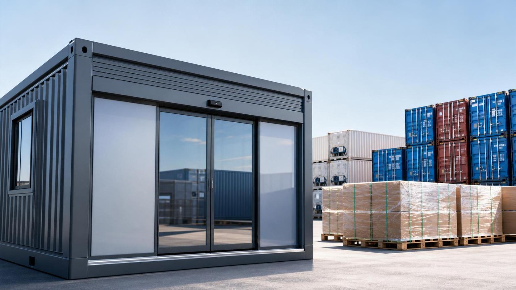 EN 16005:2026 Makes CE and UKCA Mandatory for Container House Auto Doors