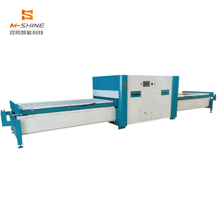 Máquina prensadora de membrana al vacío de PVC para laminación de puertas MDF.