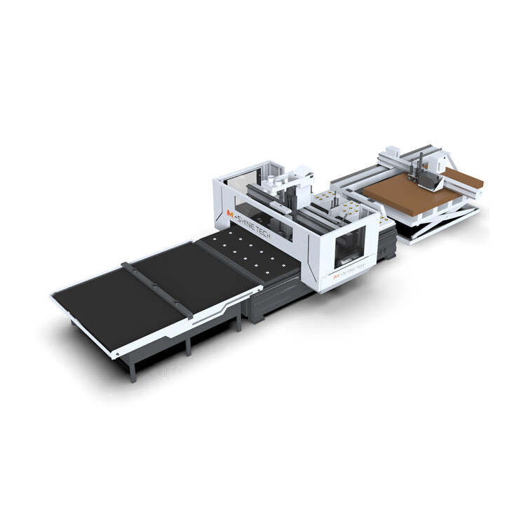2130 etiquetado automático CNC router para la producción de muebles