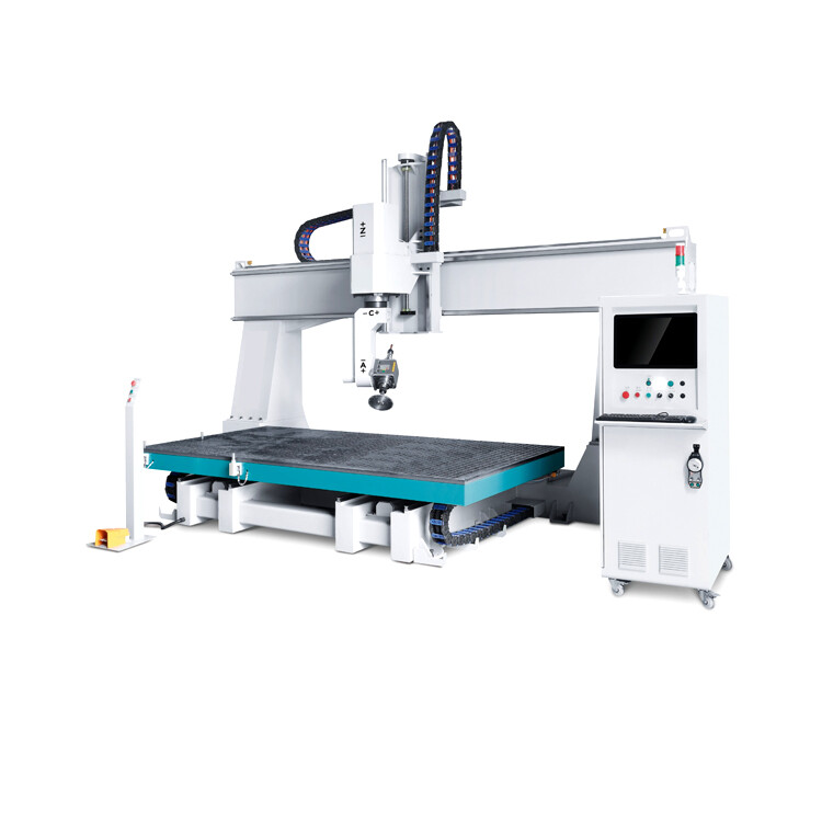 Centro de mecanizado CNC de 5 ejes de alta eficiencia con dos mesas