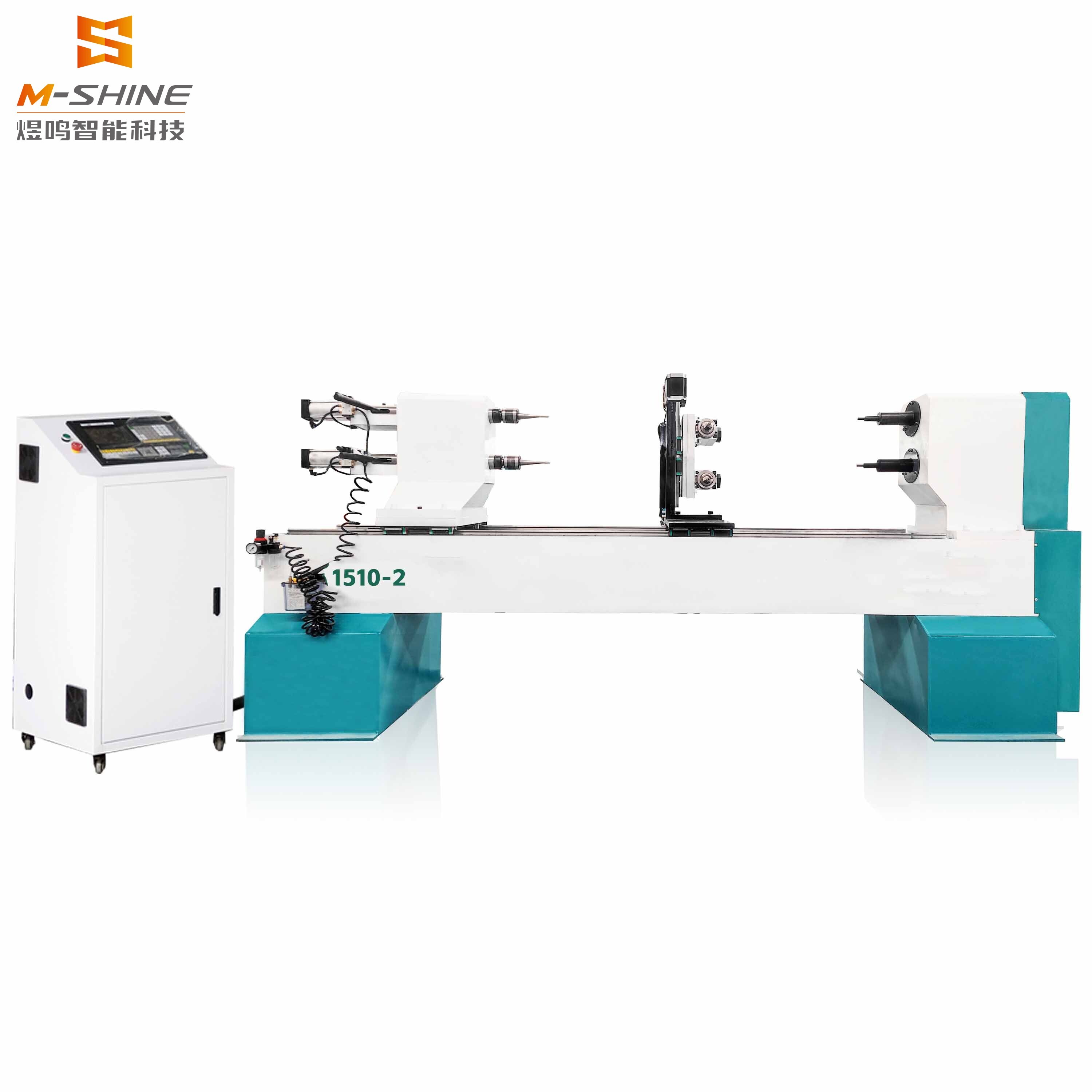 1510 Torno de madera CNC de doble eje con mesa de bolas y varillas JINAN M-SHINE