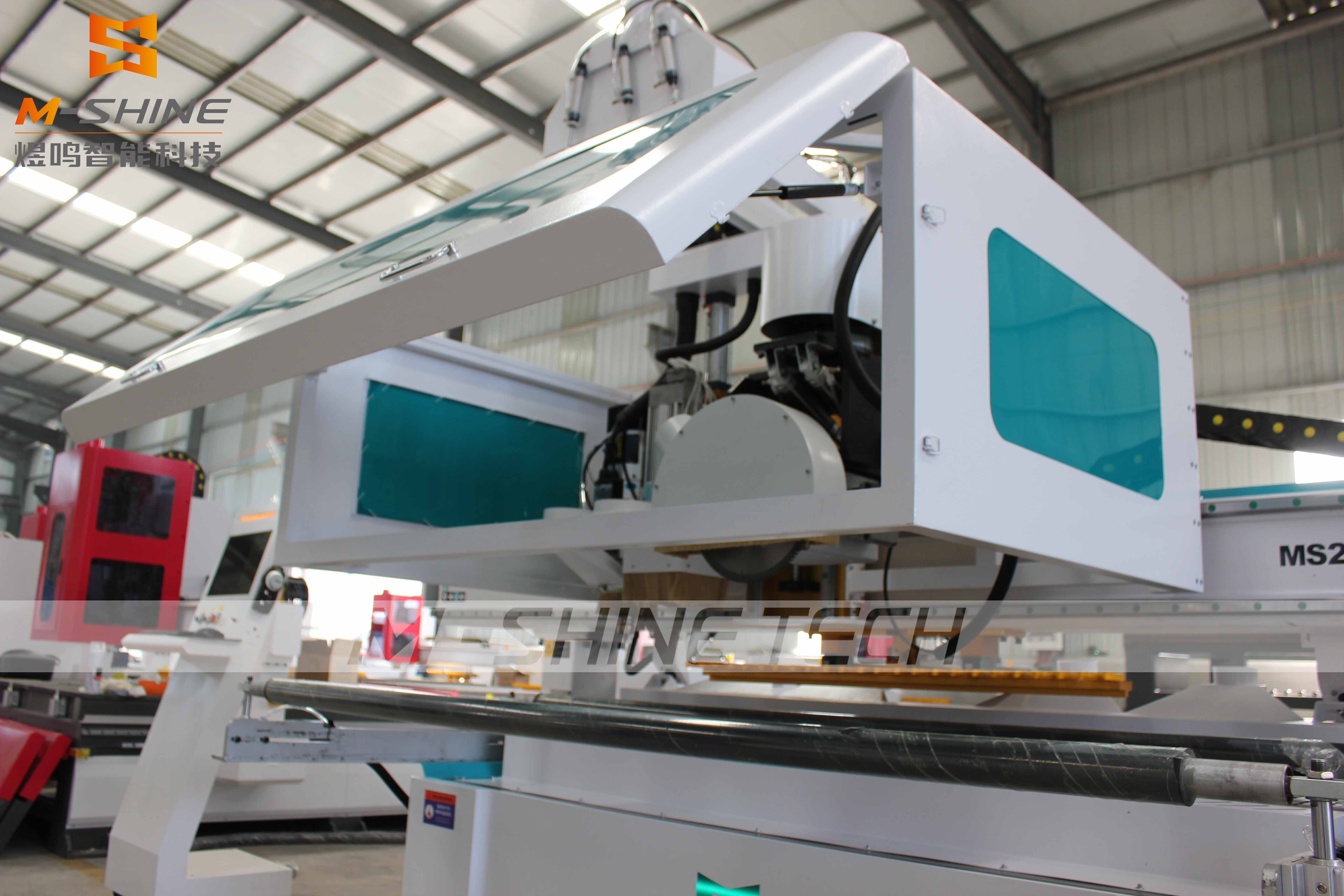 The necessity of adding a protective cover to the head of a woodworking 1325/2130cnc nesting router