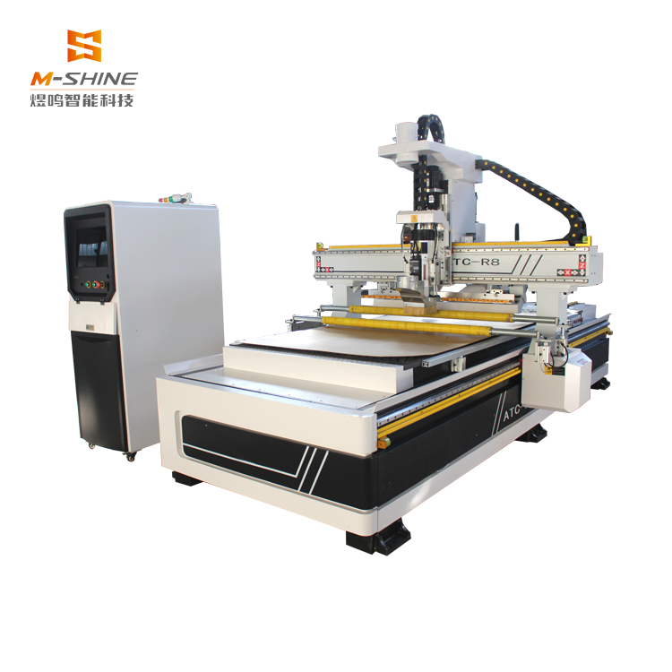 Máquina router CNC de 3 eixos para trabalhar madeira 2130 ATC para fabrico de móveis