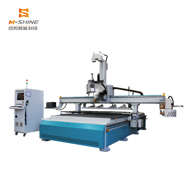Máquina multifuncional para trabalhar madeira M-shine 2130, centro de maquinagem lateral com cabeça oscilante de quatro eixos
