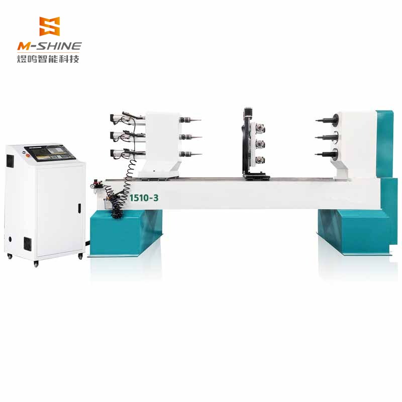 MS-1510-3 torno CNC para madeira de três eixos com mesa para barras esféricas