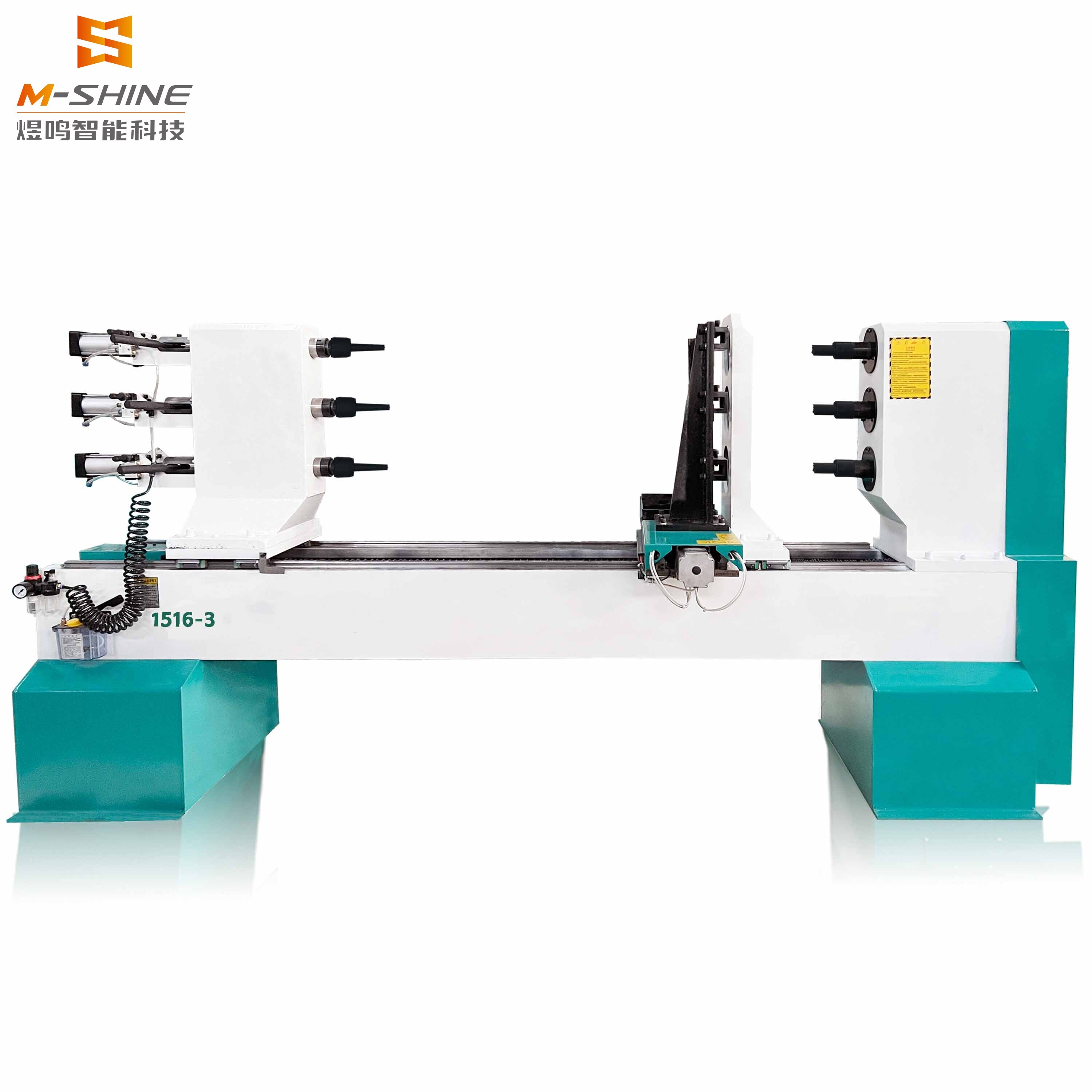 Máquina Detalhada 1516 Torno CNC de Madeira de Seis Ferramentas e Três Eixos