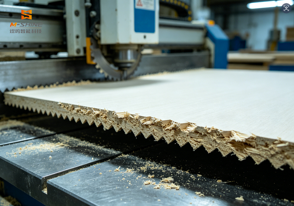 Como resolver o problema de bordas danificadas ao usar uma máquina de corte CNC para cortar tábuas de madeira maciça?