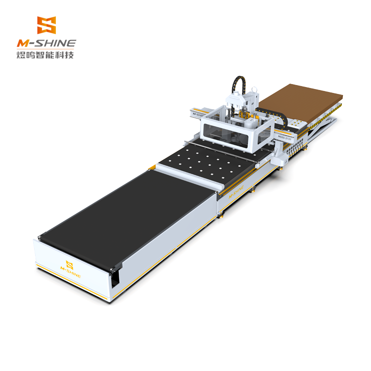 MS50-2137SX Roteador CNC de Nesting ATC 5 eixos | Linha de produção de móveis tudo-em-um