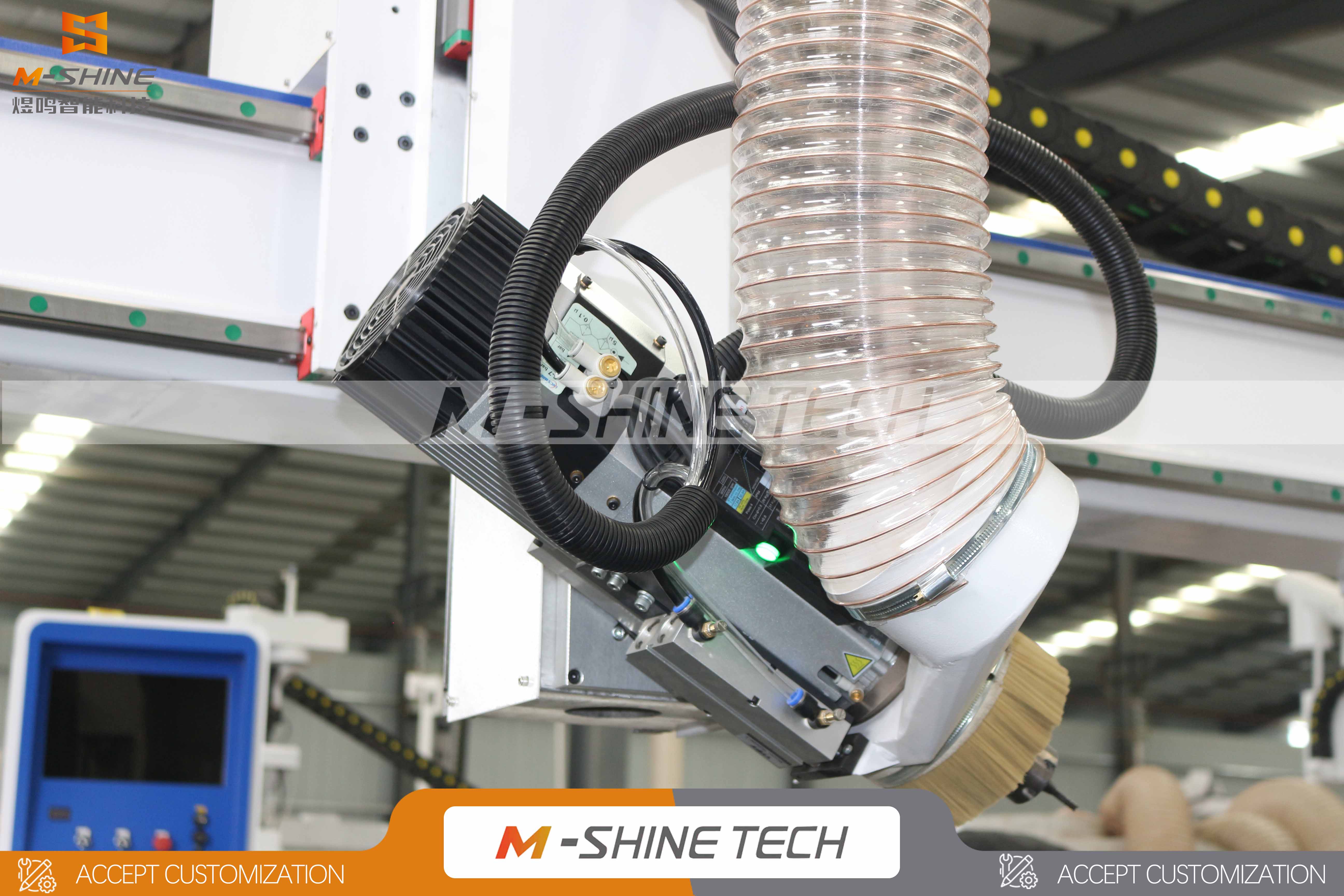 高吸力，M-shine多功能2030数控头摆4轴木工机