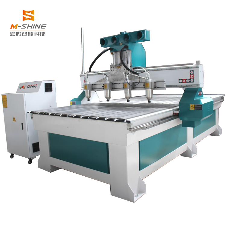 Low Cost multi head Spindle 1325-4 cnc router Sculpture cnc Wood Carving Machine M-SHINE