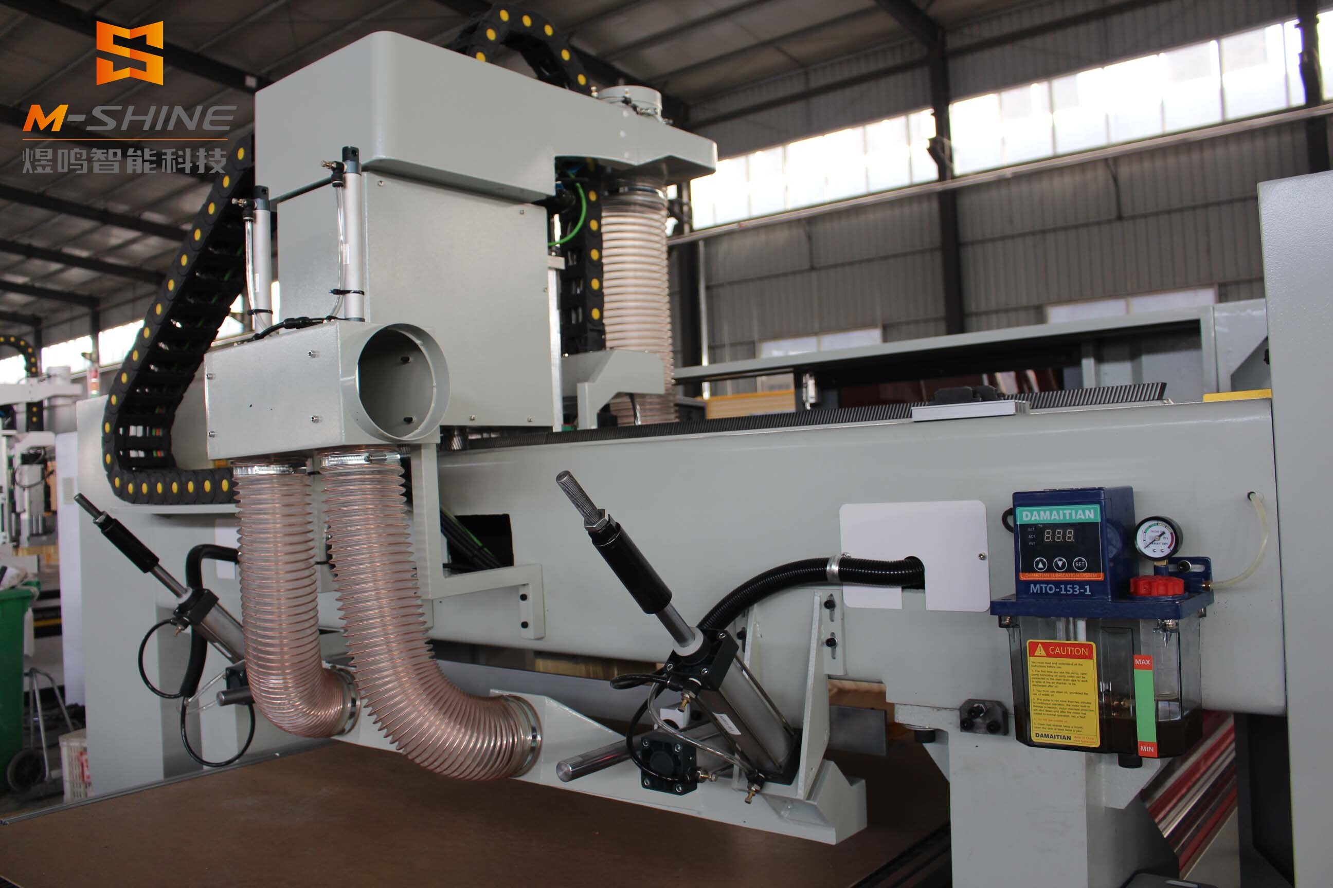 M8 ​Straight machining center with red cover