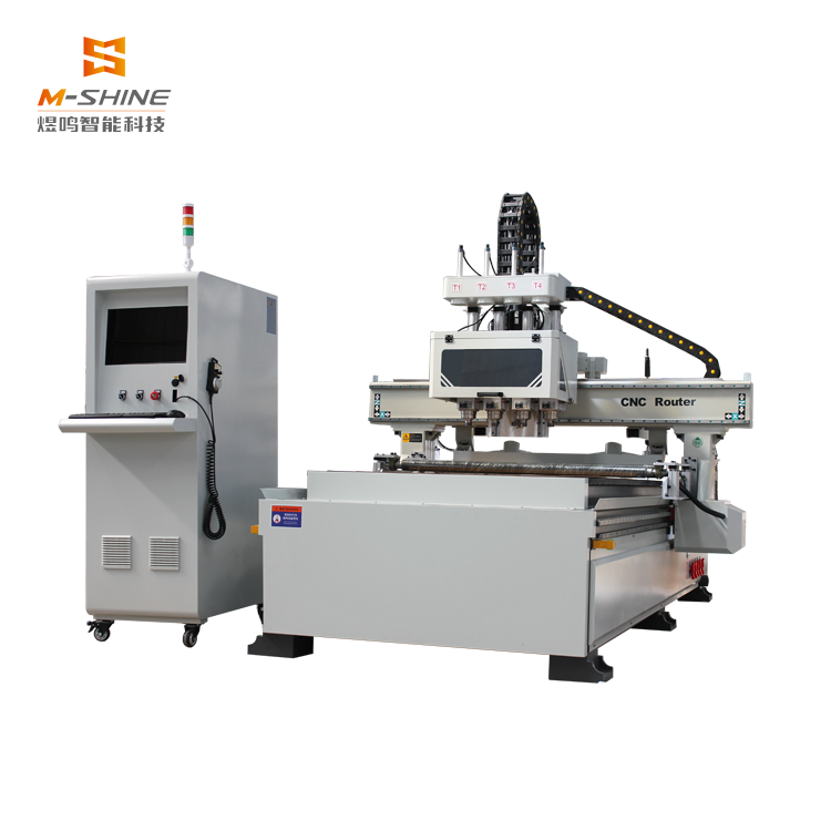 Nouvelle 1328 machine de découpe à quatre procédés avec couvercle jinan m-shine