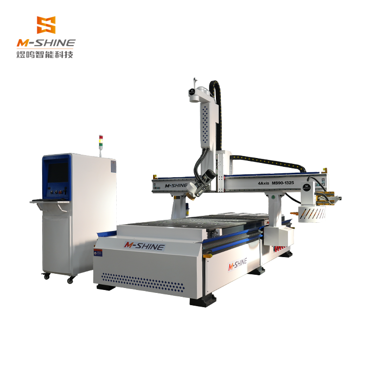 Machine de gravure CNC 4 axes lourde MS90-1325 M-shine, équipement de traitement de précision multifonction pour plaques/mousse