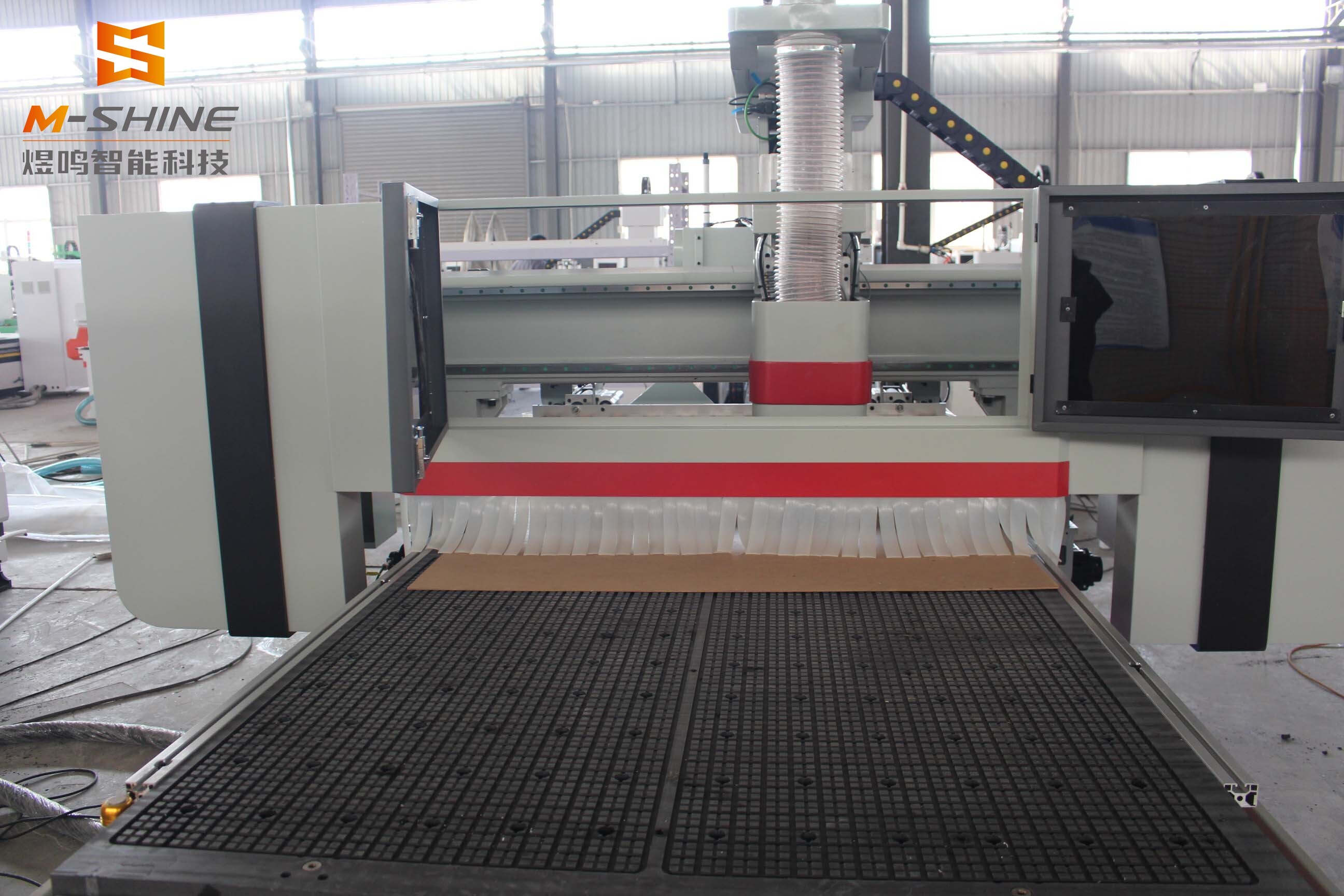 M8 ​Straight machining center with red cover