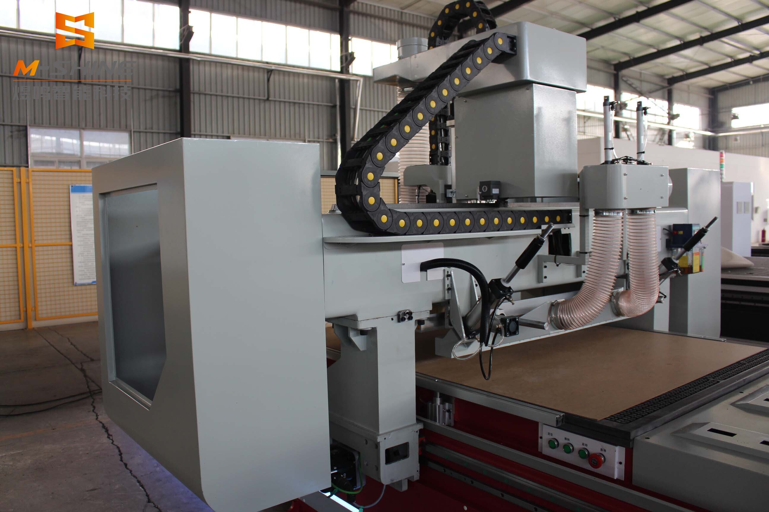 M8 ​Straight machining center with red cover