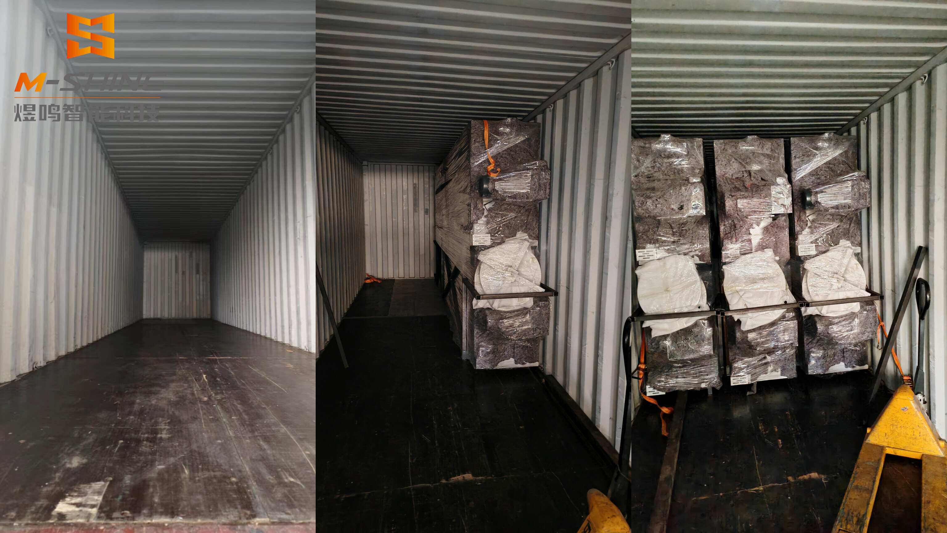 Mehrere Holzbearbeitungsmaschinen nach Malaysia verschifft