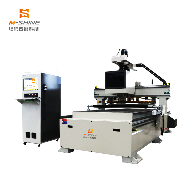 Industrieller M-shine 1328 CNC-Gravierer 1500W Servomotor Hiwin-Schiene Doppel-Schicht-Adsorptionsarbeitstisch Router