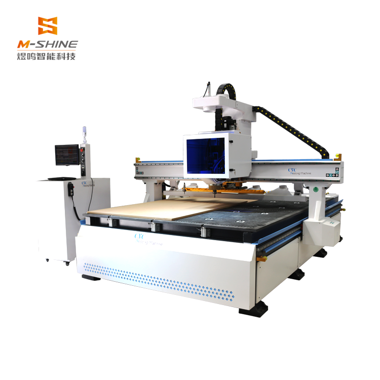2026 Neue 2130 CNC-Nestingmaschine für die Holzbearbeitung mit automatischer integrierter Etikettierung M-SHINE CNC
