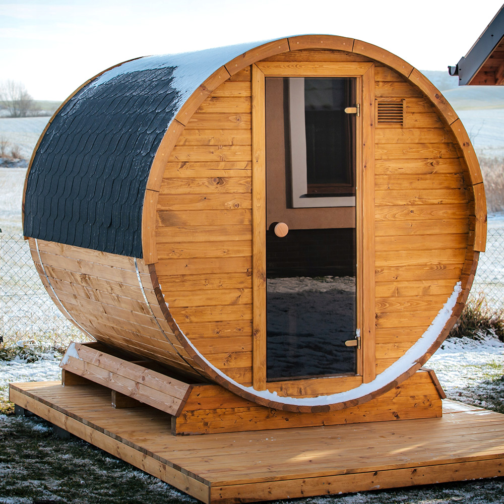 Outdoor Barrel Sauna Room