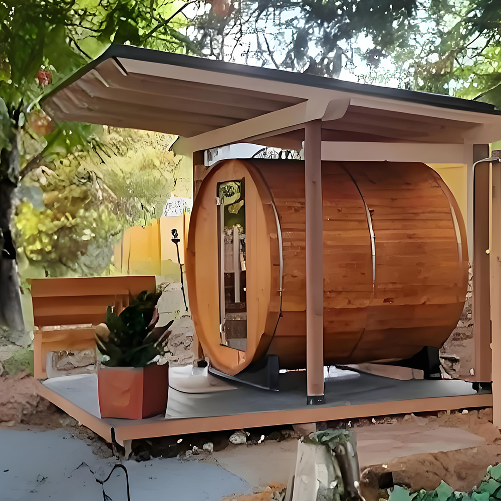Outdoor Barrel Sauna Room