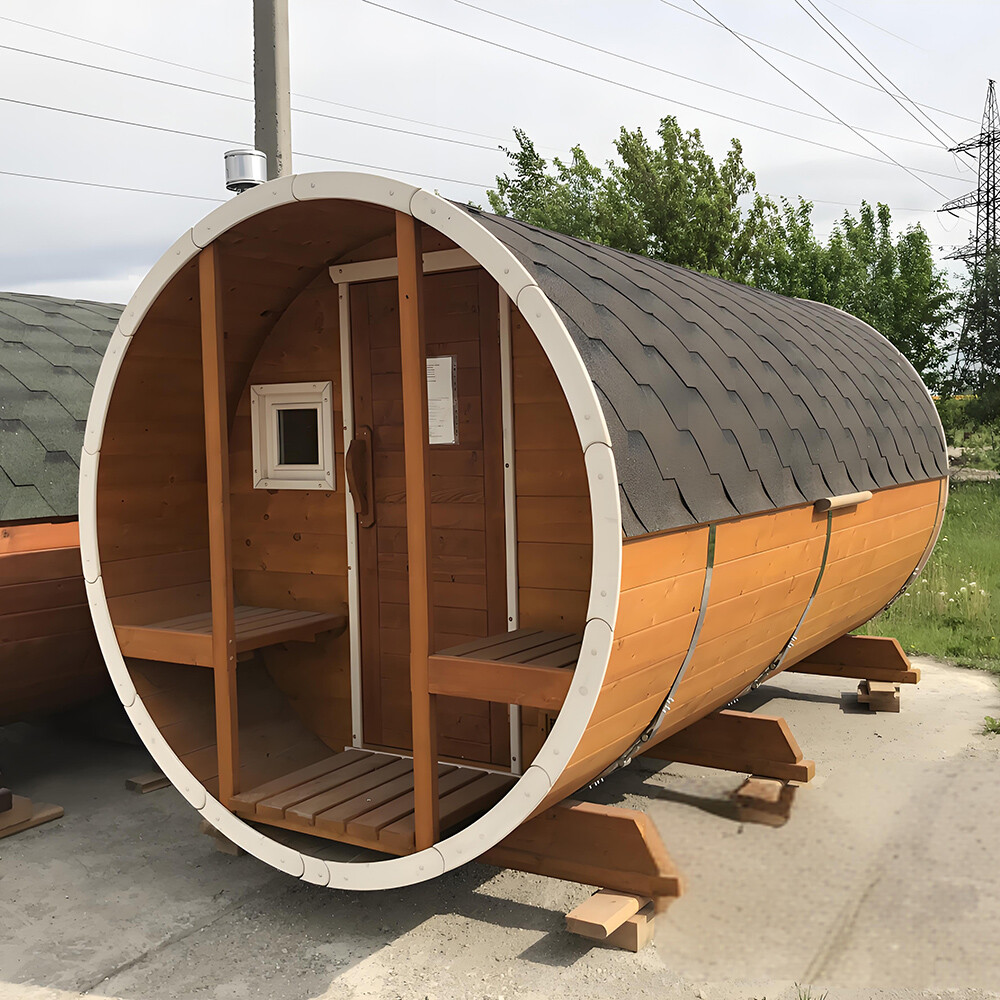 Outdoor Barrel Sauna Room