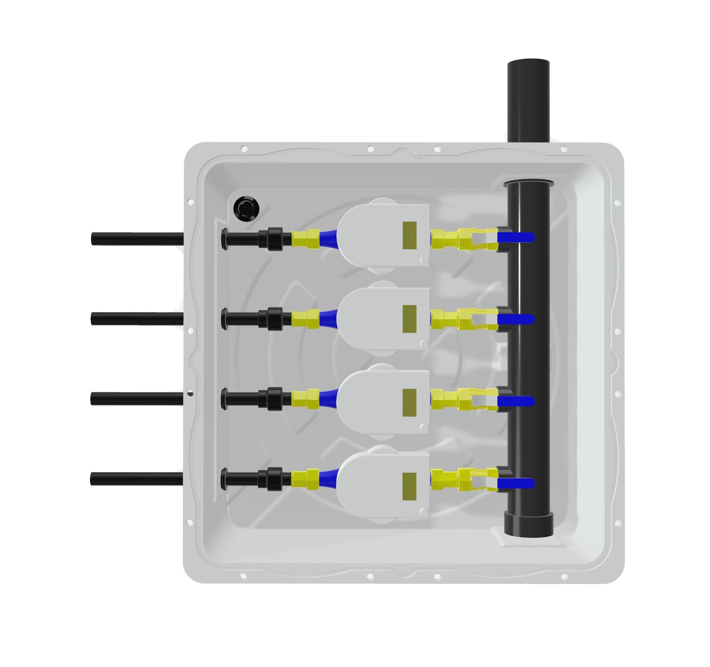 Underground three-meter water meter box XS73F