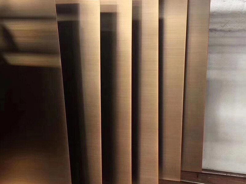 PVD Titanium - coated 201/304/316L stainless steel plate