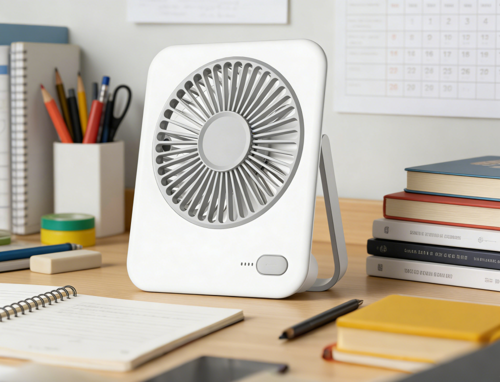 Office Lifesaver! Ultra-Slim Desktop Fan, Quiet Operation for Undisturbed Work