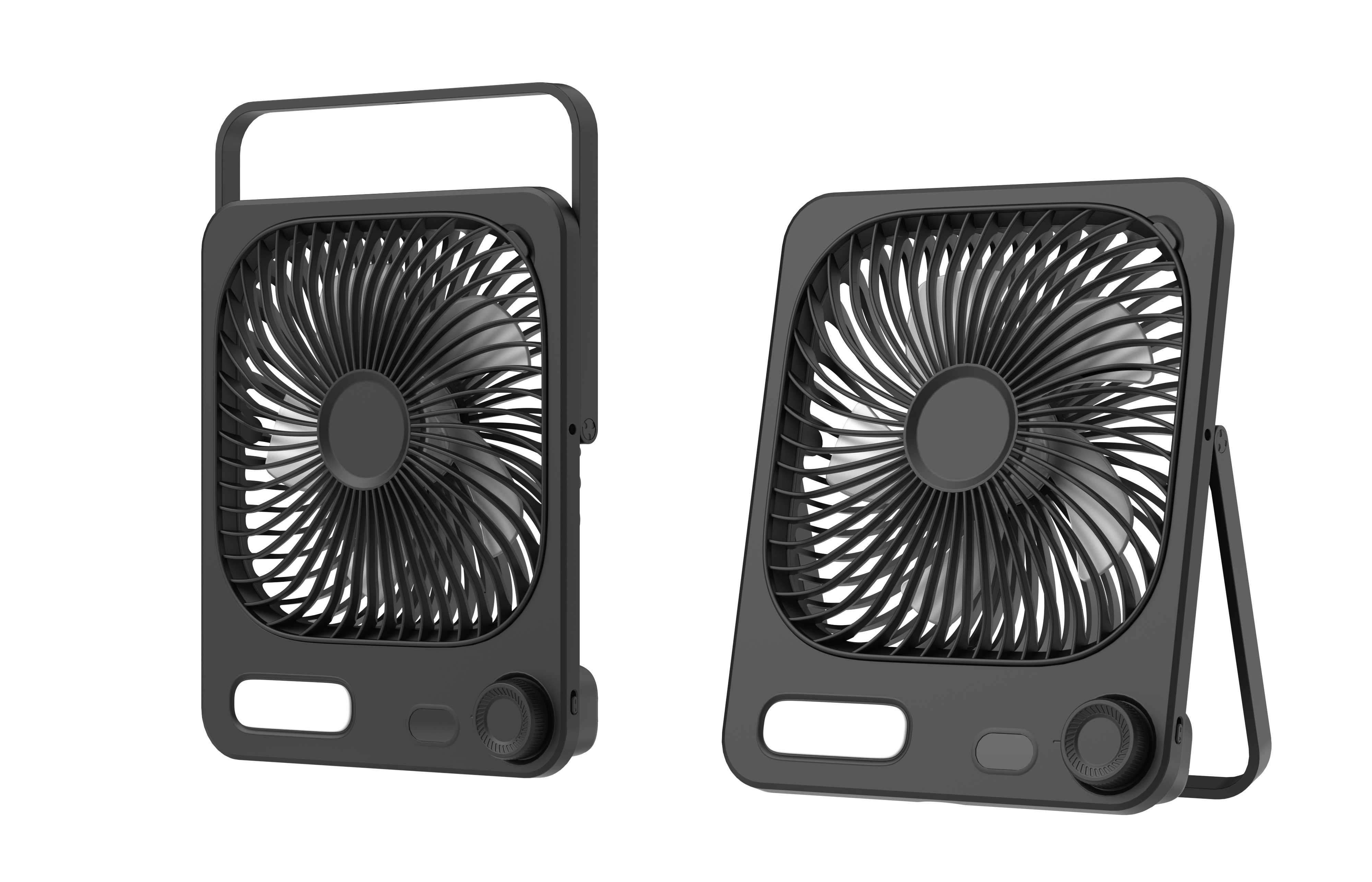 Ultra-Slim Body, Powerful Wind | Portable Desktop Fan with Long-Lasting Battery Life