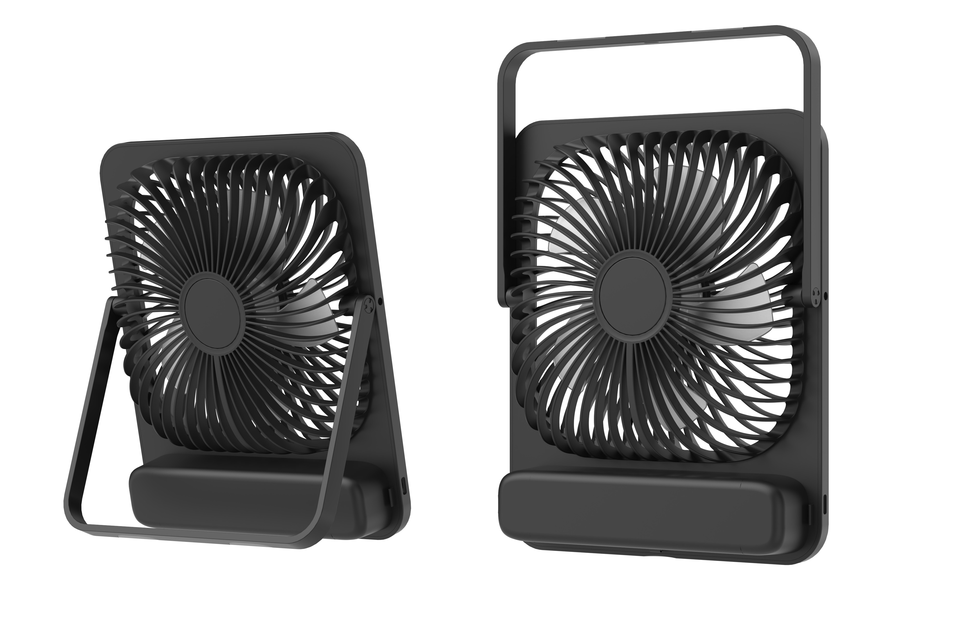 Ultra-Slim Body, Powerful Wind | Portable Desktop Fan with Long-Lasting Battery Life