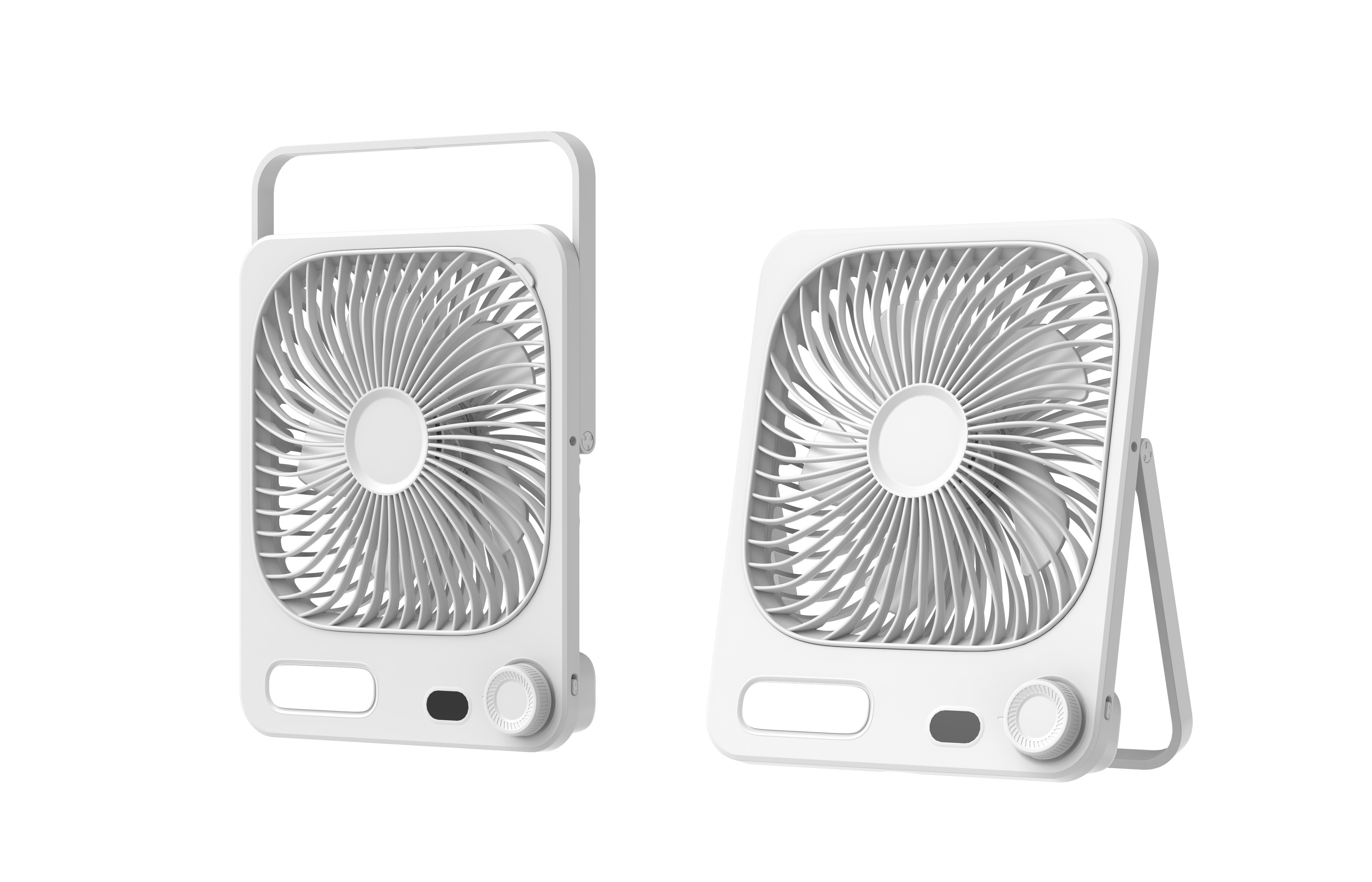 Ultra-Slim Body, Powerful Wind | Portable Desktop Fan with Long-Lasting Battery Life