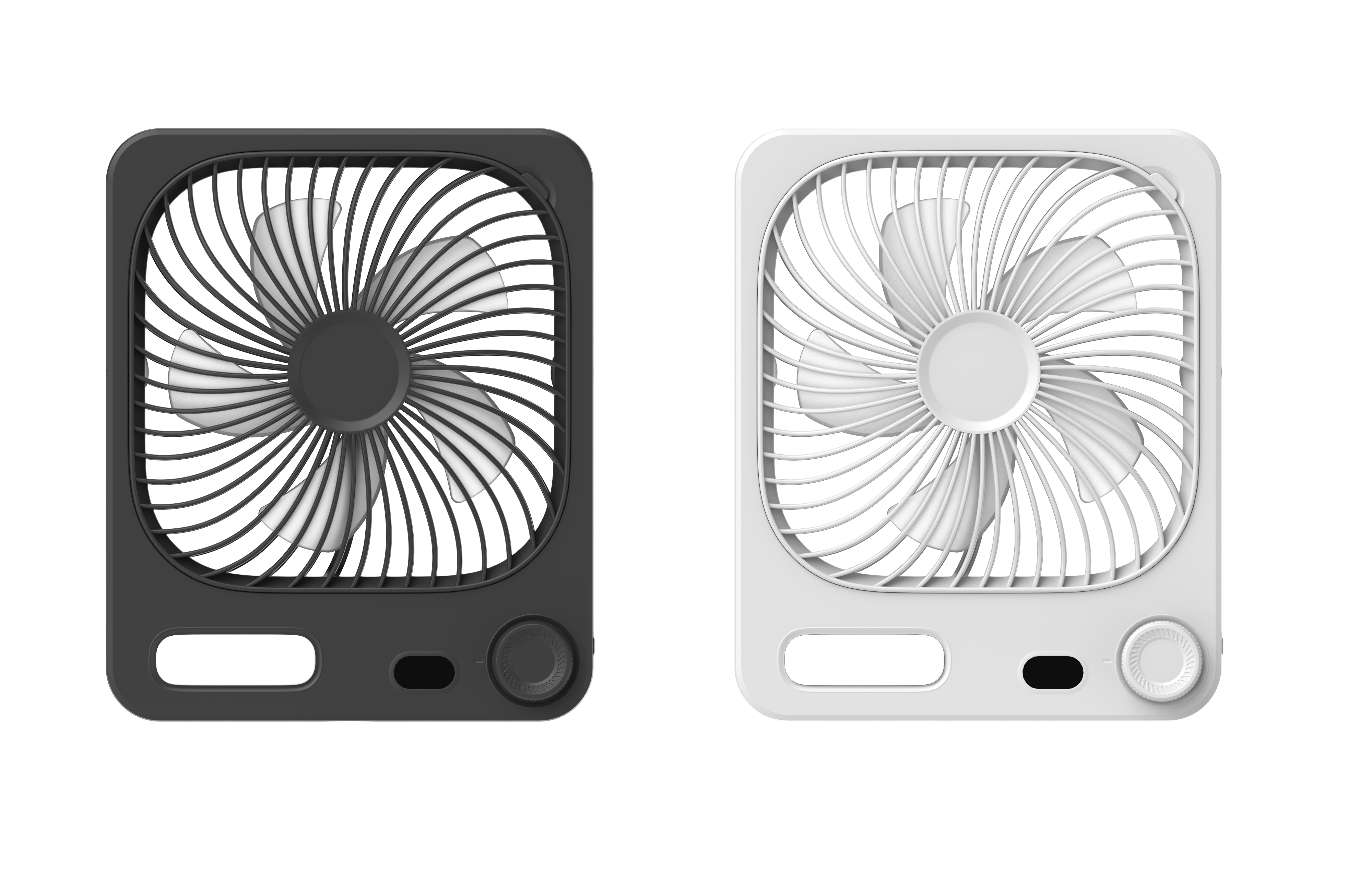 Ultra-Slim Body, Powerful Wind | Portable Desktop Fan with Long-Lasting Battery Life