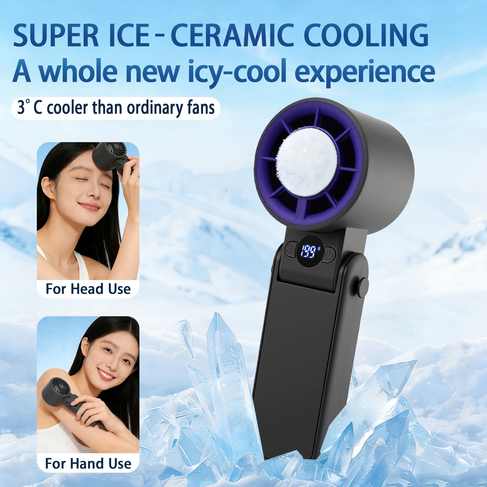 Handheld Ice Compress Fan H11