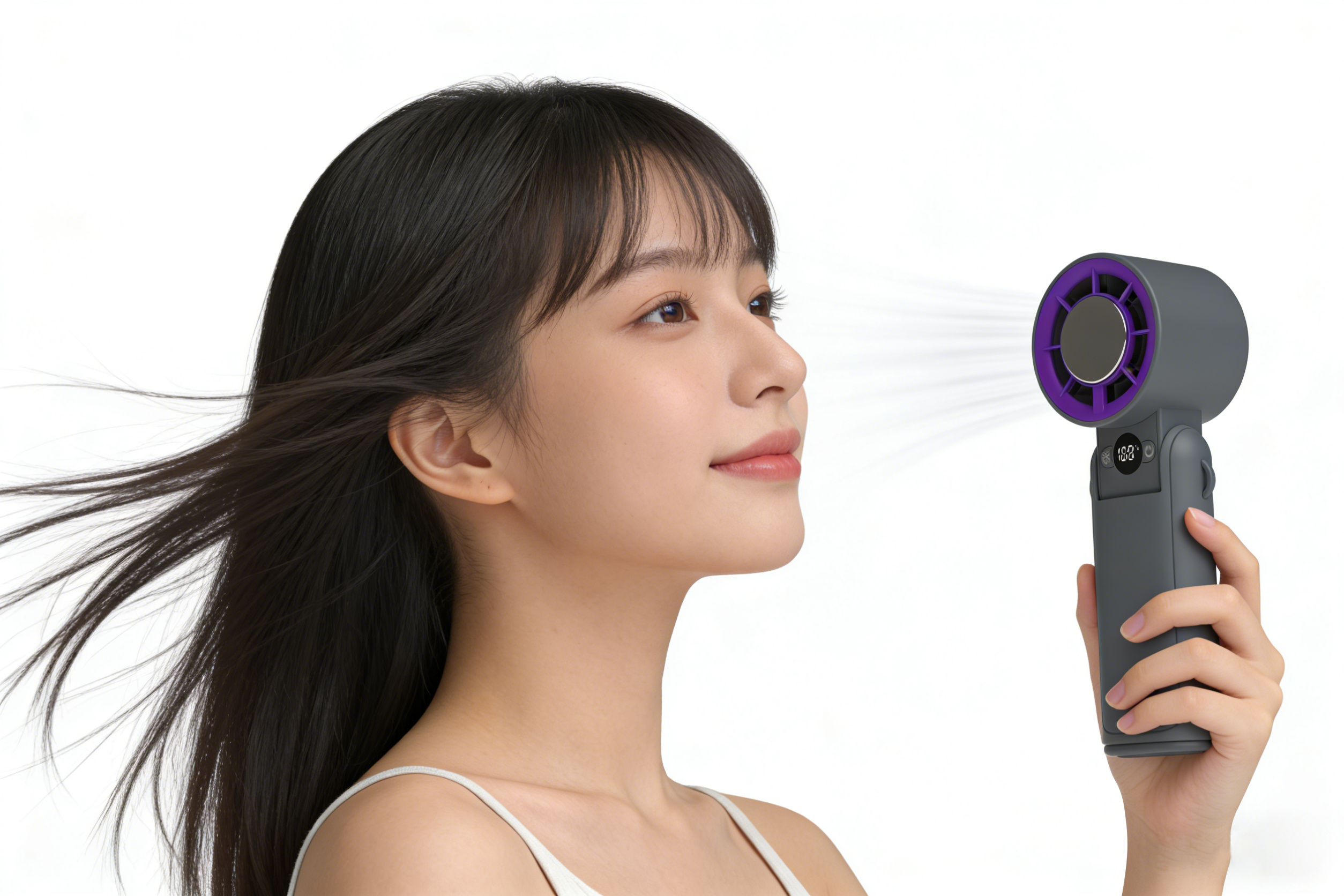 Foldable Handheld Mini Fan, Portable  Rechargeable Personal Fan for Summer