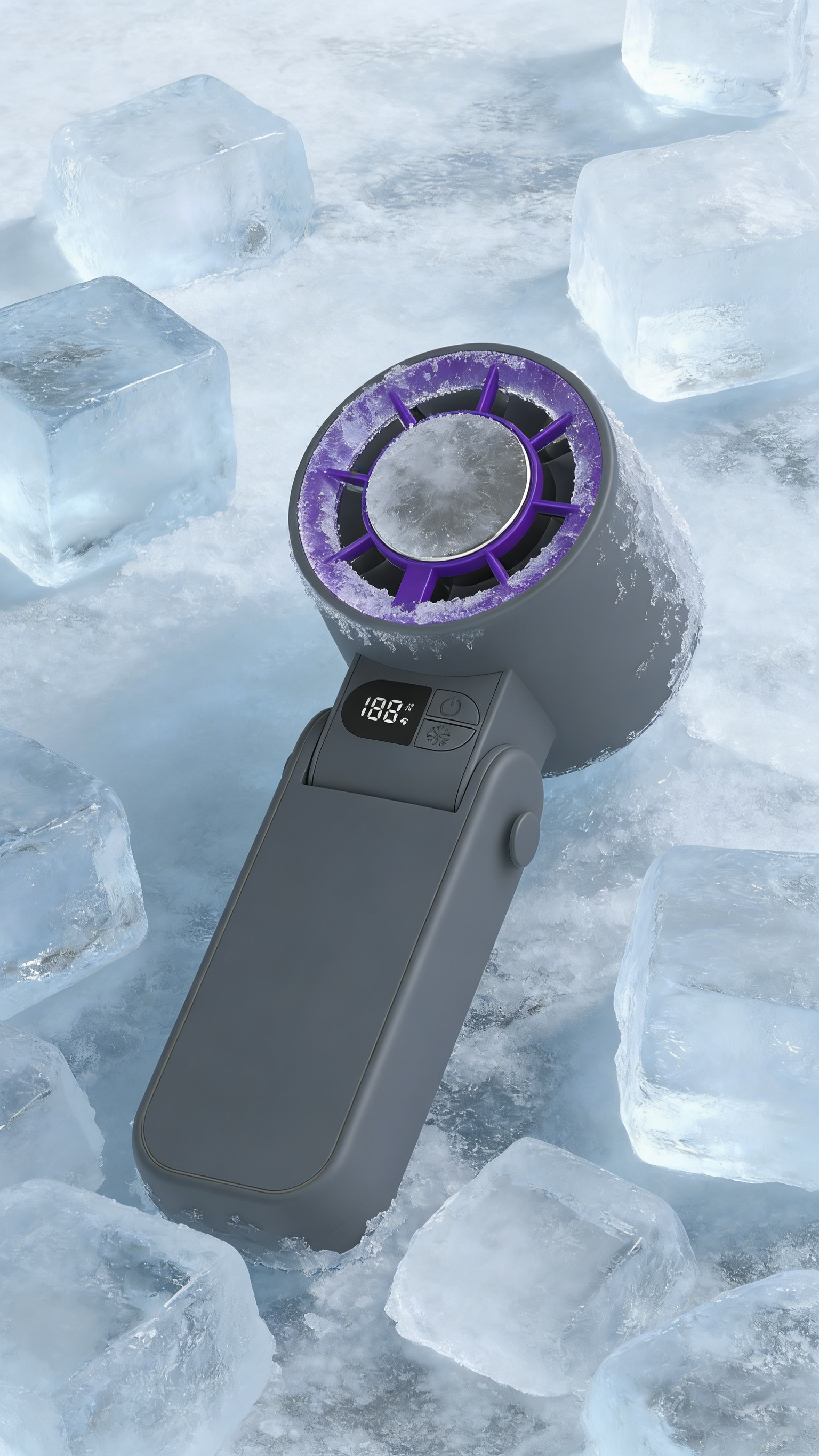 Handheld Foldable Mini Fan, Portable Rechargeable , Personal Small Fan for Travel, Office, Outdoor, Summer Cooling