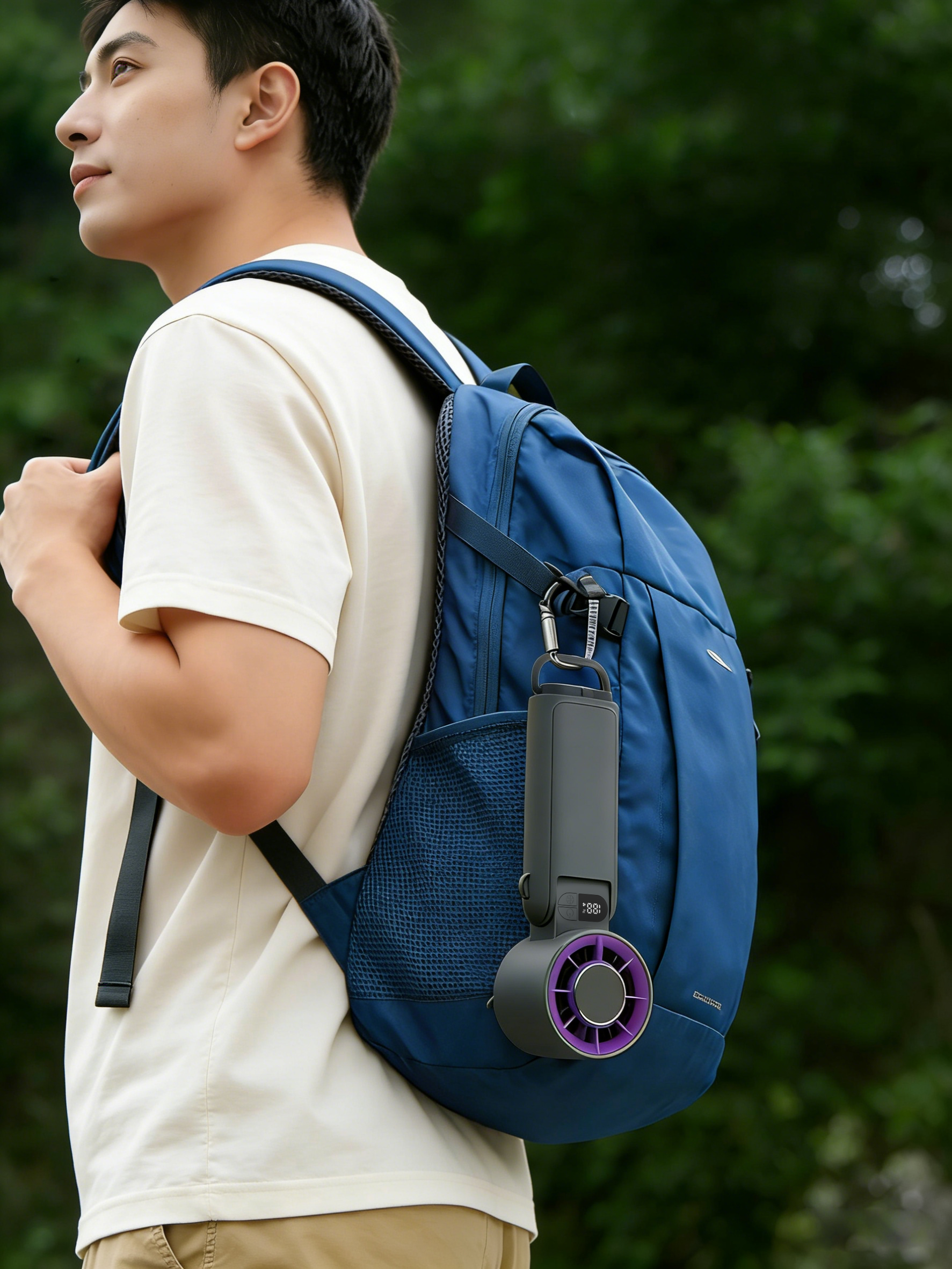 Portable Handheld Fan, Foldable  Rechargeable Mini Fan, Personal Cooling Fan for Travel, Commute, Office, Camping, Summer Essential