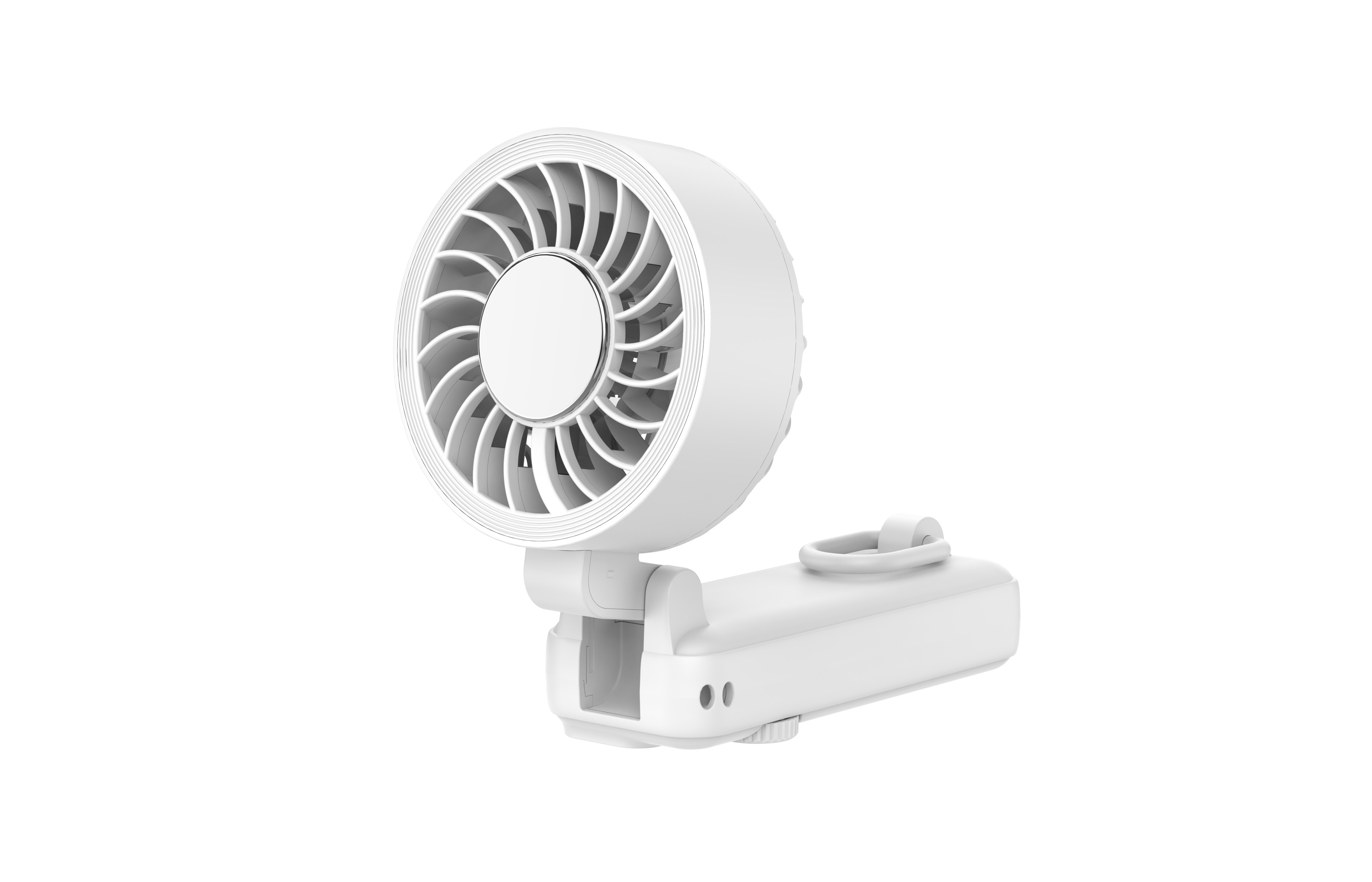 Portable Digital Display  Fan, Rechargeable USB Handheld Mini Cooling Fan