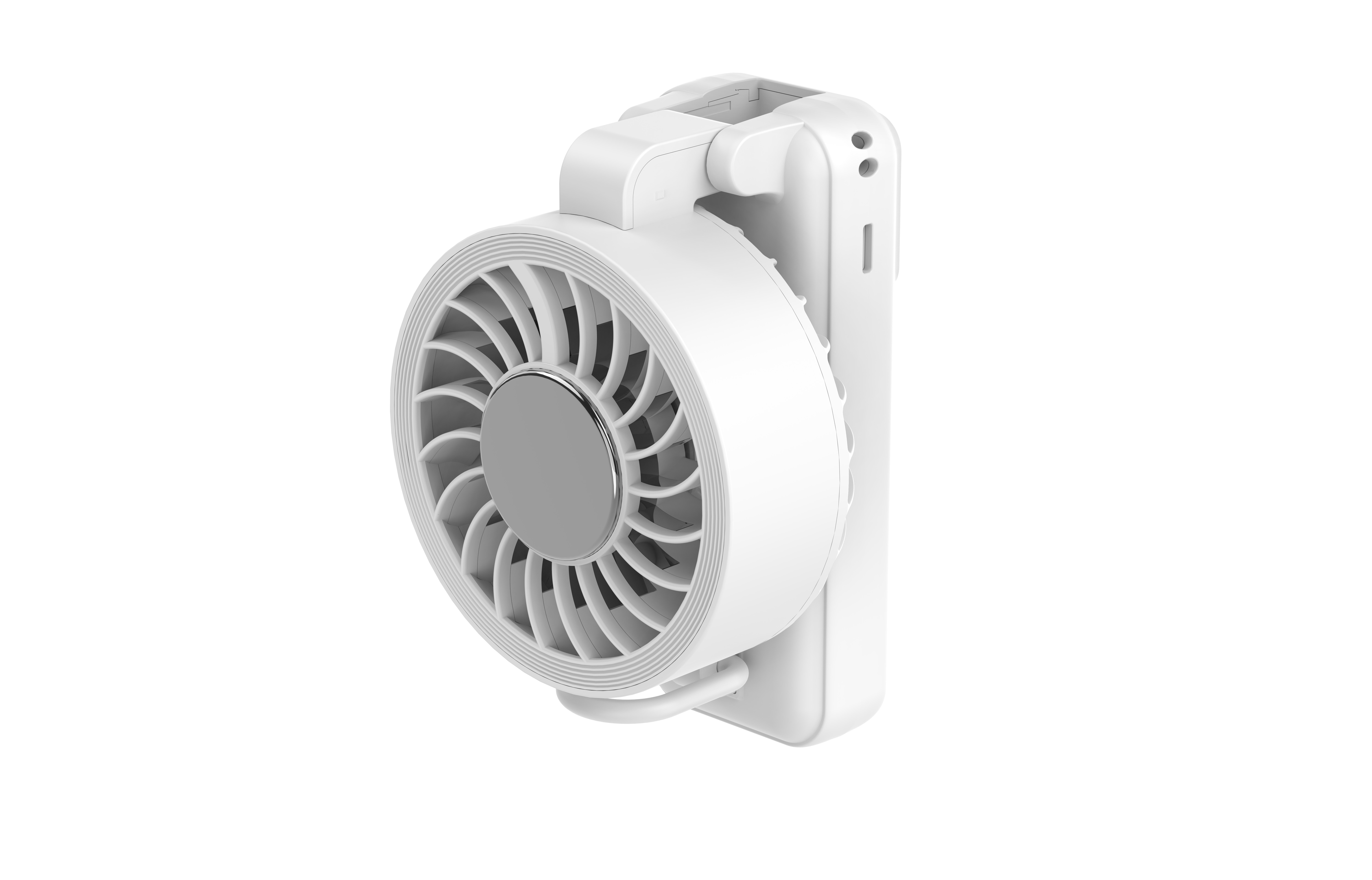 Portable Digital Display  Fan, Rechargeable USB Handheld Mini Cooling Fan