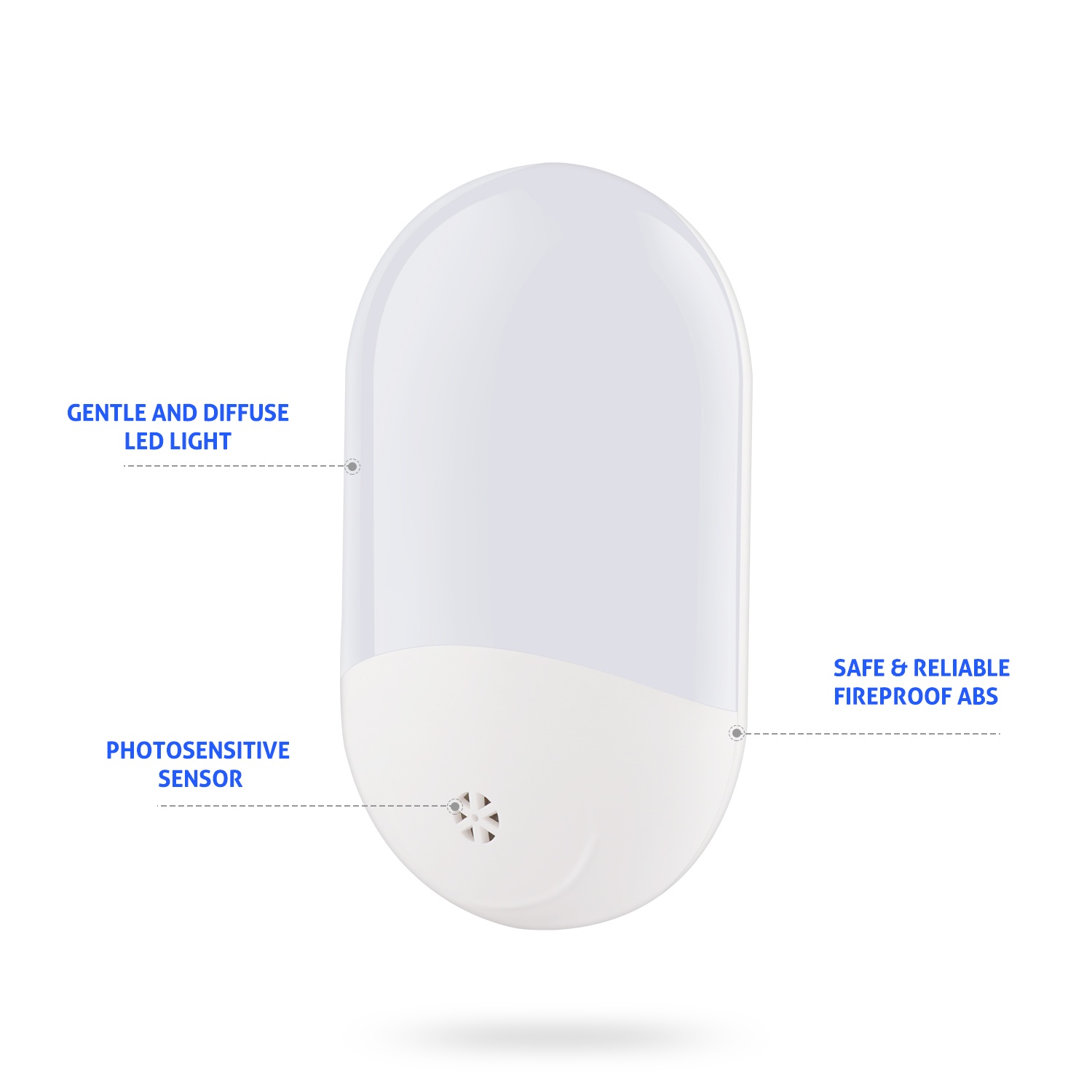 LED Night Lights，Plug into Wall ， soft light, Bright Nightlight , for Adults Kids Room Bedroom Bathroom Hallway Kitchen